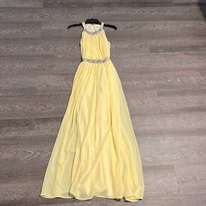Boston Proper yellow bridesmaid dress